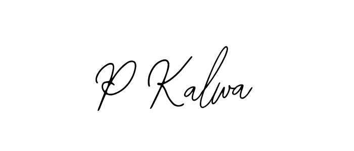 Make a beautiful signature design for name P Kalwa. Use this online signature maker to create a handwritten signature for free. P Kalwa signature style 12 images and pictures png