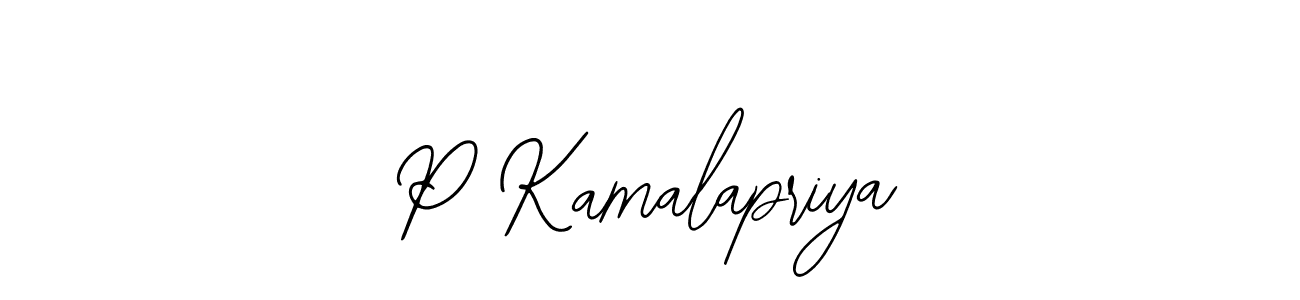 if you are searching for the best signature style for your name P Kamalapriya. so please give up your signature search. here we have designed multiple signature styles  using Bearetta-2O07w. P Kamalapriya signature style 12 images and pictures png