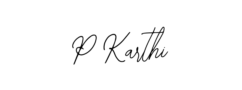 The best way (Bearetta-2O07w) to make a short signature is to pick only two or three words in your name. The name P Karthi include a total of six letters. For converting this name. P Karthi signature style 12 images and pictures png