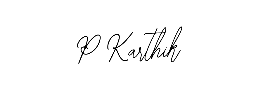 Similarly Bearetta-2O07w is the best handwritten signature design. Signature creator online .You can use it as an online autograph creator for name P Karthik. P Karthik signature style 12 images and pictures png