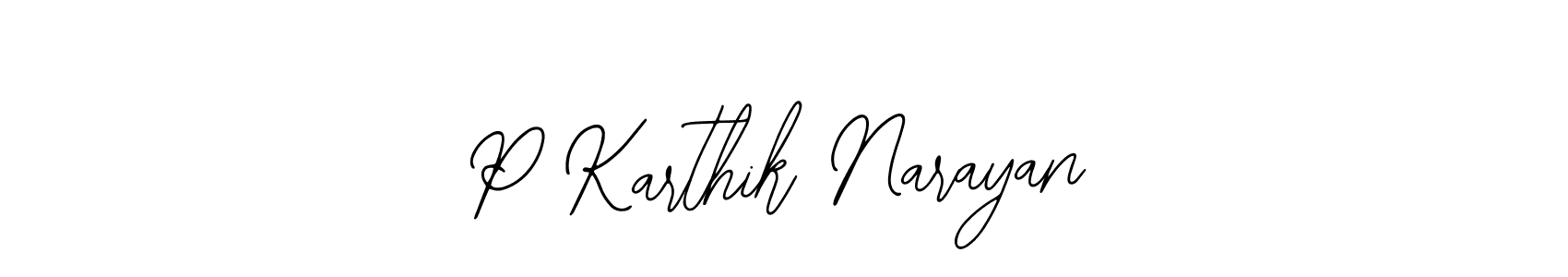 Also we have P Karthik Narayan name is the best signature style. Create professional handwritten signature collection using Bearetta-2O07w autograph style. P Karthik Narayan signature style 12 images and pictures png