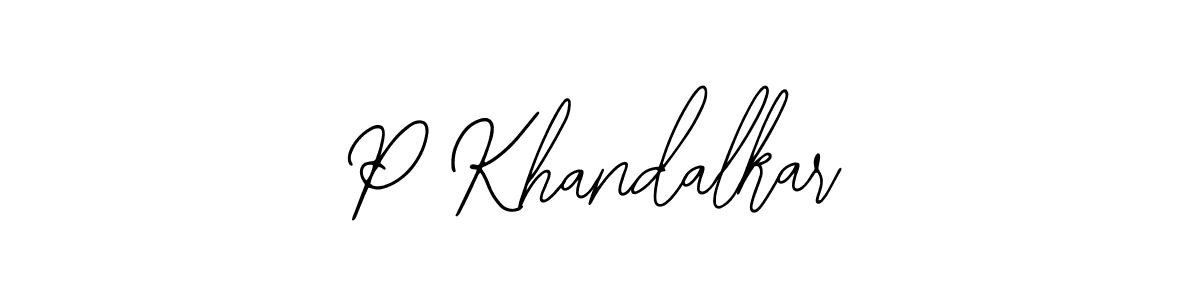 How to Draw P Khandalkar signature style? Bearetta-2O07w is a latest design signature styles for name P Khandalkar. P Khandalkar signature style 12 images and pictures png
