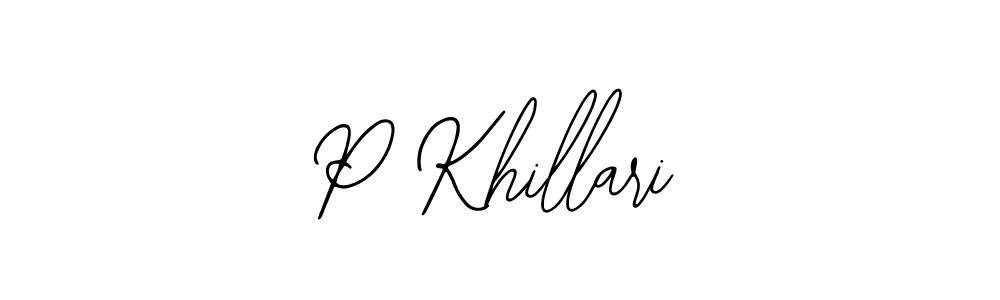 Make a beautiful signature design for name P Khillari. Use this online signature maker to create a handwritten signature for free. P Khillari signature style 12 images and pictures png