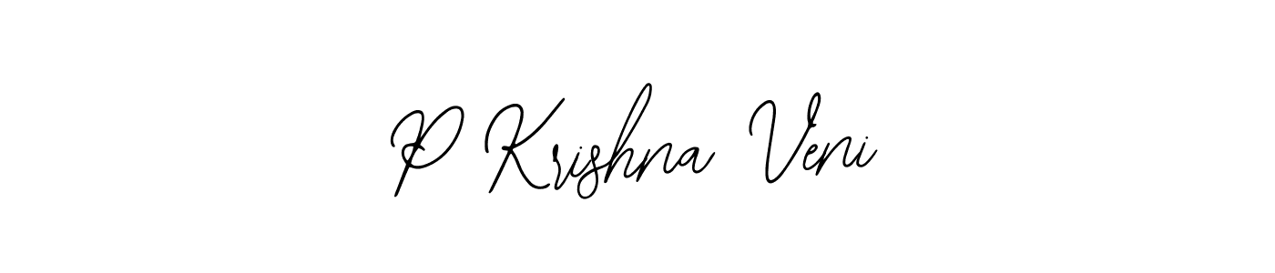 Design your own signature with our free online signature maker. With this signature software, you can create a handwritten (Bearetta-2O07w) signature for name P Krishna Veni. P Krishna Veni signature style 12 images and pictures png