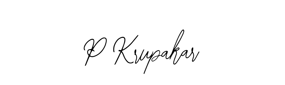 if you are searching for the best signature style for your name P Krupakar. so please give up your signature search. here we have designed multiple signature styles  using Bearetta-2O07w. P Krupakar signature style 12 images and pictures png