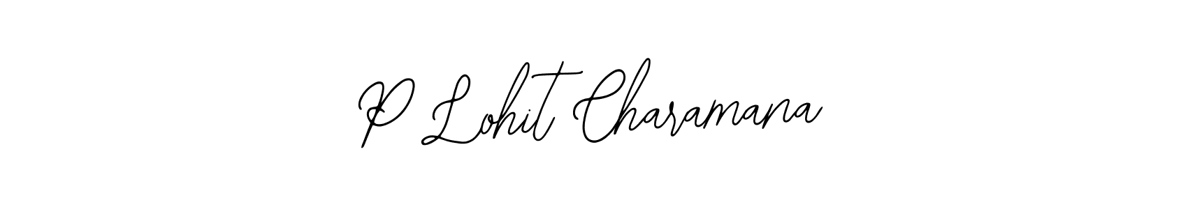 Similarly Bearetta-2O07w is the best handwritten signature design. Signature creator online .You can use it as an online autograph creator for name P Lohit Charamana. P Lohit Charamana signature style 12 images and pictures png