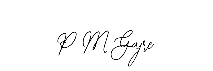 Design your own signature with our free online signature maker. With this signature software, you can create a handwritten (Bearetta-2O07w) signature for name P M Gajre. P M Gajre signature style 12 images and pictures png