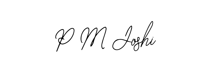 Also You can easily find your signature by using the search form. We will create P M Joshi name handwritten signature images for you free of cost using Bearetta-2O07w sign style. P M Joshi signature style 12 images and pictures png