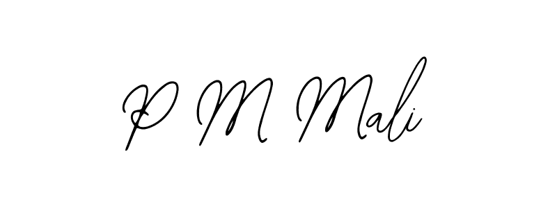 Bearetta-2O07w is a professional signature style that is perfect for those who want to add a touch of class to their signature. It is also a great choice for those who want to make their signature more unique. Get P M Mali name to fancy signature for free. P M Mali signature style 12 images and pictures png