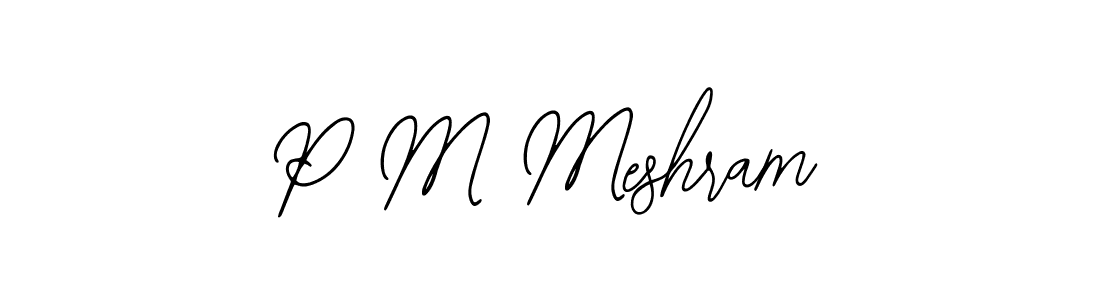 Similarly Bearetta-2O07w is the best handwritten signature design. Signature creator online .You can use it as an online autograph creator for name P M Meshram. P M Meshram signature style 12 images and pictures png