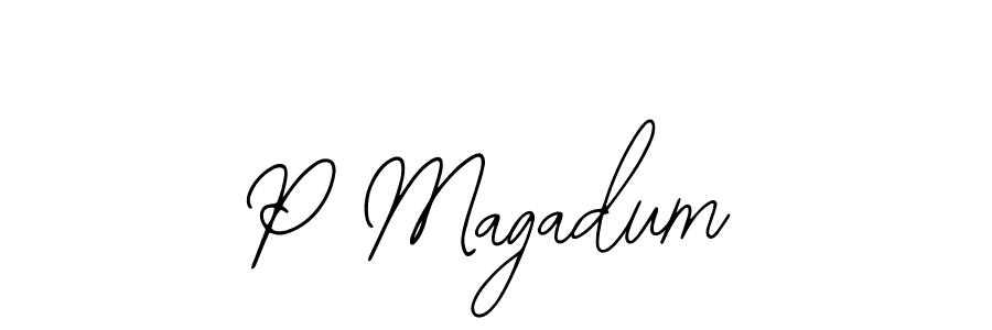 Make a beautiful signature design for name P Magadum. Use this online signature maker to create a handwritten signature for free. P Magadum signature style 12 images and pictures png