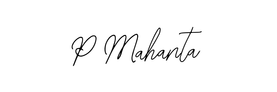 P Mahanta stylish signature style. Best Handwritten Sign (Bearetta-2O07w) for my name. Handwritten Signature Collection Ideas for my name P Mahanta. P Mahanta signature style 12 images and pictures png