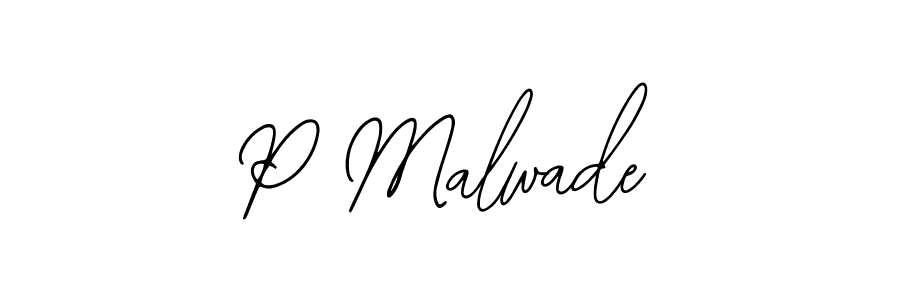 It looks lik you need a new signature style for name P Malwade. Design unique handwritten (Bearetta-2O07w) signature with our free signature maker in just a few clicks. P Malwade signature style 12 images and pictures png