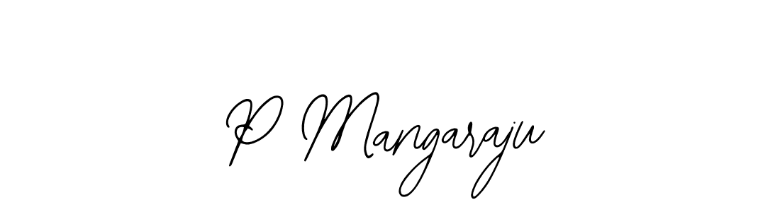 You should practise on your own different ways (Bearetta-2O07w) to write your name (P Mangaraju) in signature. don't let someone else do it for you. P Mangaraju signature style 12 images and pictures png