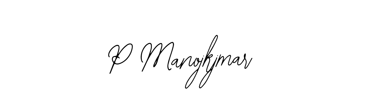 How to Draw P Manojkjmar signature style? Bearetta-2O07w is a latest design signature styles for name P Manojkjmar. P Manojkjmar signature style 12 images and pictures png