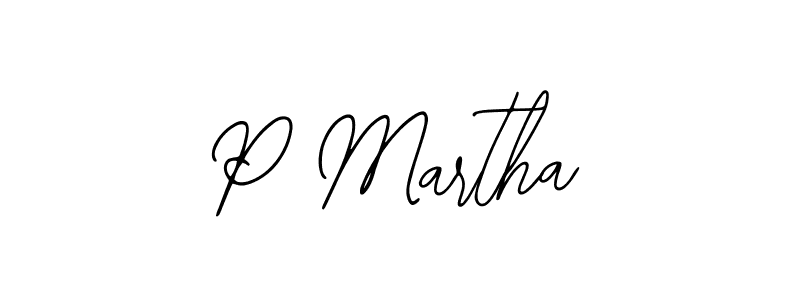 P Martha stylish signature style. Best Handwritten Sign (Bearetta-2O07w) for my name. Handwritten Signature Collection Ideas for my name P Martha. P Martha signature style 12 images and pictures png