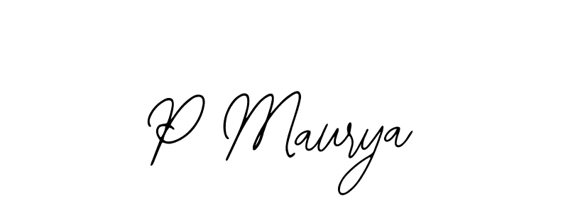 if you are searching for the best signature style for your name P Maurya. so please give up your signature search. here we have designed multiple signature styles  using Bearetta-2O07w. P Maurya signature style 12 images and pictures png