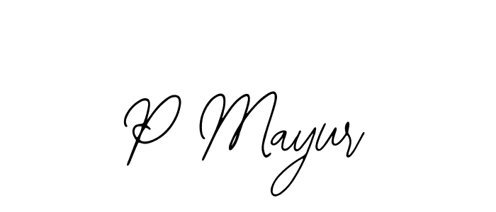 Similarly Bearetta-2O07w is the best handwritten signature design. Signature creator online .You can use it as an online autograph creator for name P Mayur. P Mayur signature style 12 images and pictures png