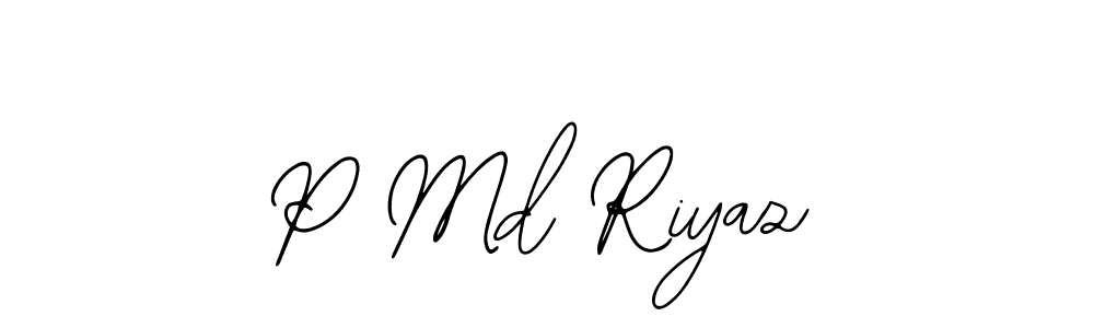 How to Draw P Md Riyaz signature style? Bearetta-2O07w is a latest design signature styles for name P Md Riyaz. P Md Riyaz signature style 12 images and pictures png