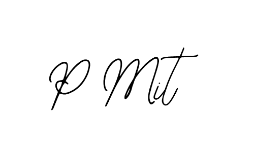 Use a signature maker to create a handwritten signature online. With this signature software, you can design (Bearetta-2O07w) your own signature for name P Mit. P Mit signature style 12 images and pictures png