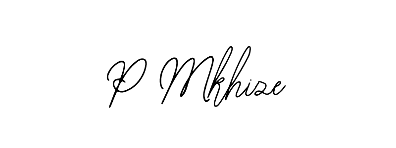 How to make P Mkhize signature? Bearetta-2O07w is a professional autograph style. Create handwritten signature for P Mkhize name. P Mkhize signature style 12 images and pictures png
