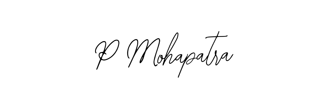 Create a beautiful signature design for name P Mohapatra. With this signature (Bearetta-2O07w) fonts, you can make a handwritten signature for free. P Mohapatra signature style 12 images and pictures png