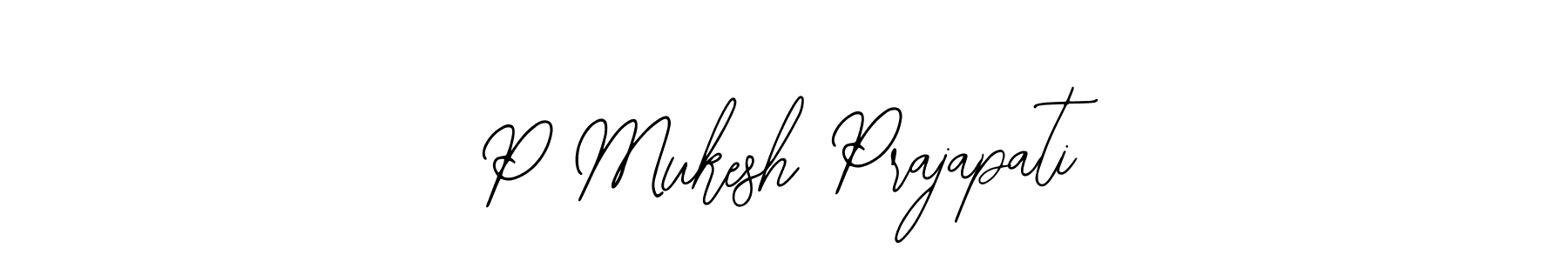 Make a beautiful signature design for name P Mukesh Prajapati. Use this online signature maker to create a handwritten signature for free. P Mukesh Prajapati signature style 12 images and pictures png