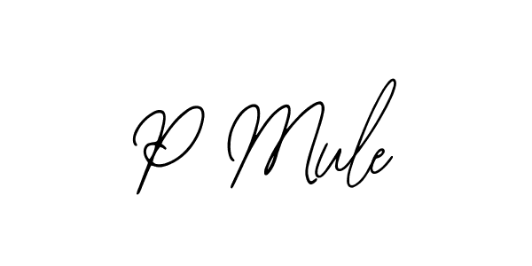 Create a beautiful signature design for name P Mule. With this signature (Bearetta-2O07w) fonts, you can make a handwritten signature for free. P Mule signature style 12 images and pictures png