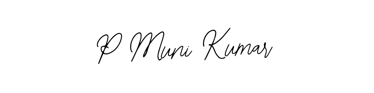 It looks lik you need a new signature style for name P Muni Kumar. Design unique handwritten (Bearetta-2O07w) signature with our free signature maker in just a few clicks. P Muni Kumar signature style 12 images and pictures png