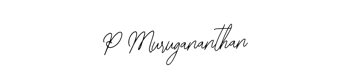 P Murugananthan stylish signature style. Best Handwritten Sign (Bearetta-2O07w) for my name. Handwritten Signature Collection Ideas for my name P Murugananthan. P Murugananthan signature style 12 images and pictures png