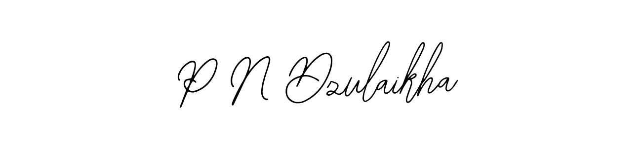 Similarly Bearetta-2O07w is the best handwritten signature design. Signature creator online .You can use it as an online autograph creator for name P N Dzulaikha. P N Dzulaikha signature style 12 images and pictures png