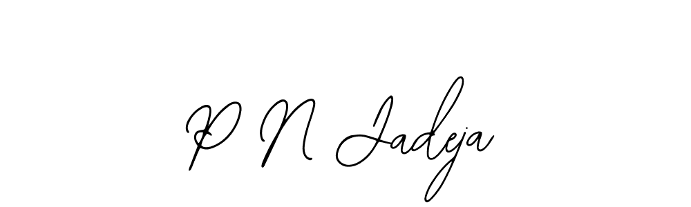 Similarly Bearetta-2O07w is the best handwritten signature design. Signature creator online .You can use it as an online autograph creator for name P N Jadeja. P N Jadeja signature style 12 images and pictures png