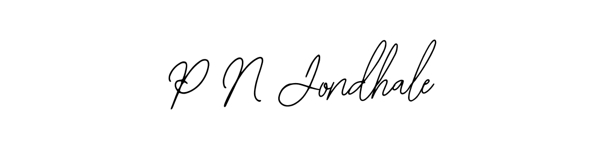 Make a beautiful signature design for name P N Jondhale. With this signature (Bearetta-2O07w) style, you can create a handwritten signature for free. P N Jondhale signature style 12 images and pictures png