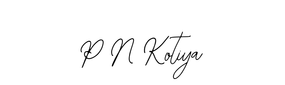 Make a beautiful signature design for name P N Kotiya. With this signature (Bearetta-2O07w) style, you can create a handwritten signature for free. P N Kotiya signature style 12 images and pictures png