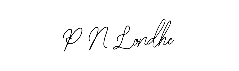 Design your own signature with our free online signature maker. With this signature software, you can create a handwritten (Bearetta-2O07w) signature for name P N Londhe. P N Londhe signature style 12 images and pictures png