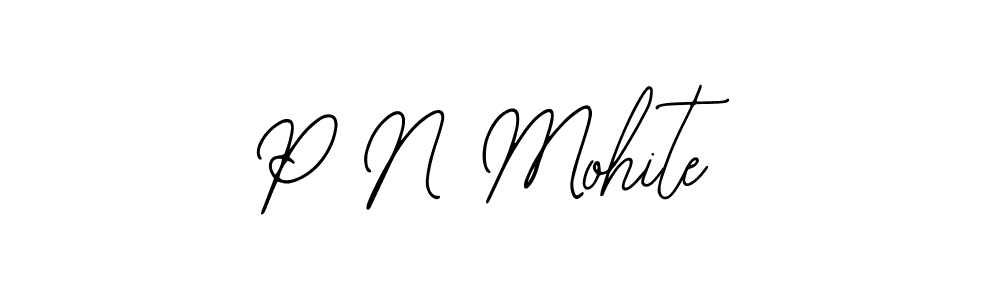 Also we have P N Mohite name is the best signature style. Create professional handwritten signature collection using Bearetta-2O07w autograph style. P N Mohite signature style 12 images and pictures png