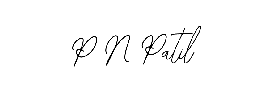 P N Patil stylish signature style. Best Handwritten Sign (Bearetta-2O07w) for my name. Handwritten Signature Collection Ideas for my name P N Patil. P N Patil signature style 12 images and pictures png