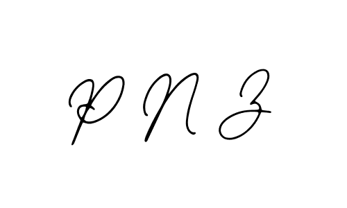 How to make P N Z signature? Bearetta-2O07w is a professional autograph style. Create handwritten signature for P N Z name. P N Z signature style 12 images and pictures png