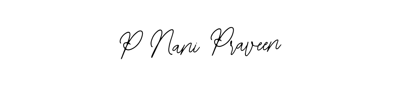 Make a beautiful signature design for name P Nani Praveen. With this signature (Bearetta-2O07w) style, you can create a handwritten signature for free. P Nani Praveen signature style 12 images and pictures png