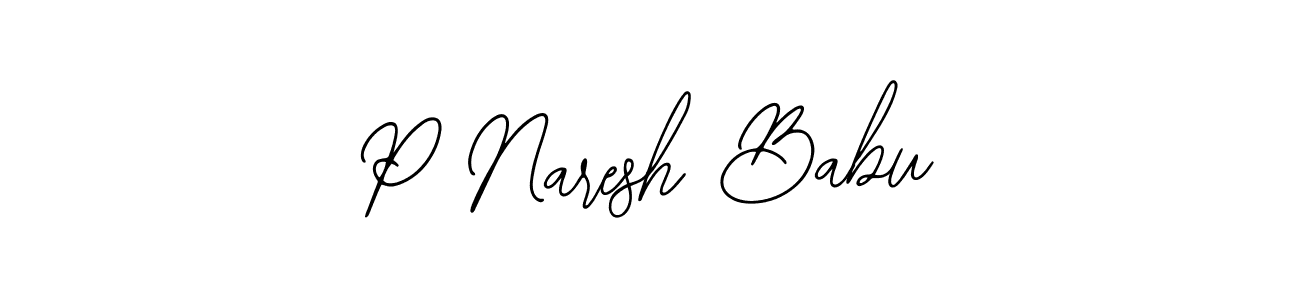 Make a beautiful signature design for name P Naresh Babu. With this signature (Bearetta-2O07w) style, you can create a handwritten signature for free. P Naresh Babu signature style 12 images and pictures png