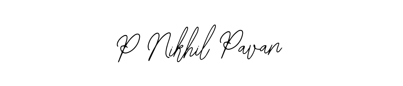 It looks lik you need a new signature style for name P Nikhil Pavan. Design unique handwritten (Bearetta-2O07w) signature with our free signature maker in just a few clicks. P Nikhil Pavan signature style 12 images and pictures png