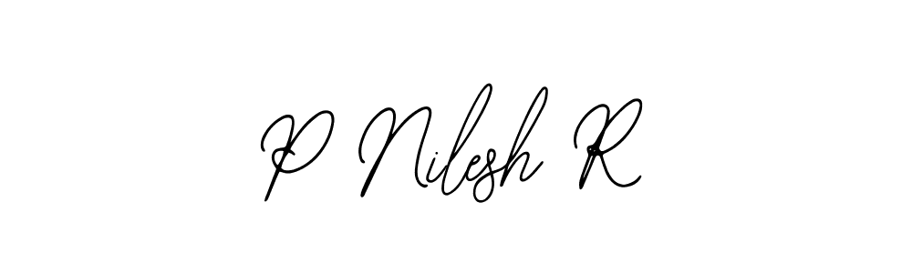 P Nilesh R stylish signature style. Best Handwritten Sign (Bearetta-2O07w) for my name. Handwritten Signature Collection Ideas for my name P Nilesh R. P Nilesh R signature style 12 images and pictures png