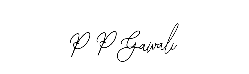 How to Draw P P Gawali signature style? Bearetta-2O07w is a latest design signature styles for name P P Gawali. P P Gawali signature style 12 images and pictures png