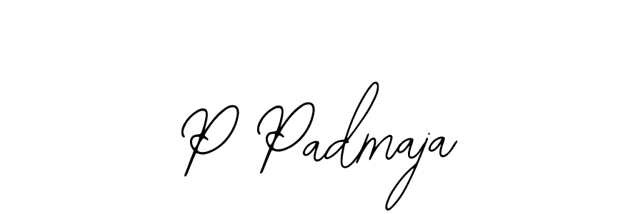 You should practise on your own different ways (Bearetta-2O07w) to write your name (P Padmaja) in signature. don't let someone else do it for you. P Padmaja signature style 12 images and pictures png