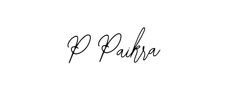 Use a signature maker to create a handwritten signature online. With this signature software, you can design (Bearetta-2O07w) your own signature for name P Paikra. P Paikra signature style 12 images and pictures png