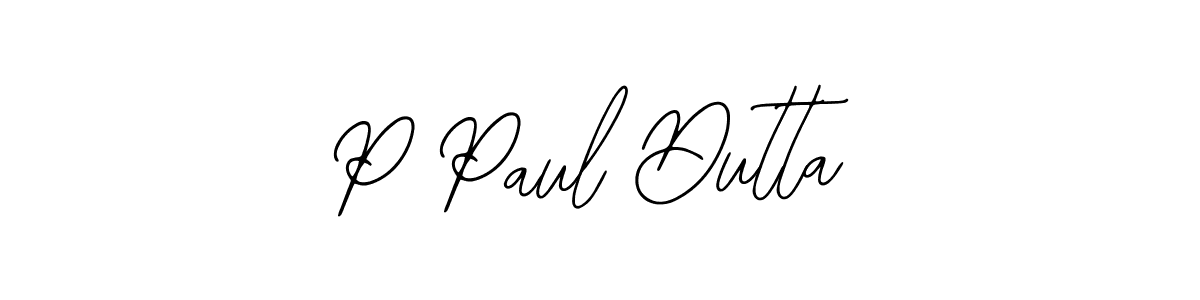 How to make P Paul Dutta signature? Bearetta-2O07w is a professional autograph style. Create handwritten signature for P Paul Dutta name. P Paul Dutta signature style 12 images and pictures png