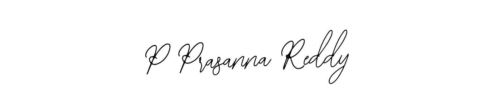 Create a beautiful signature design for name P Prasanna Reddy. With this signature (Bearetta-2O07w) fonts, you can make a handwritten signature for free. P Prasanna Reddy signature style 12 images and pictures png