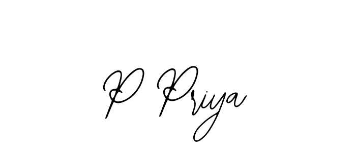 P Priya stylish signature style. Best Handwritten Sign (Bearetta-2O07w) for my name. Handwritten Signature Collection Ideas for my name P Priya. P Priya signature style 12 images and pictures png