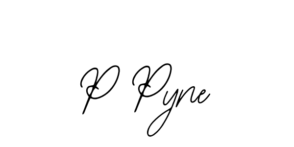 Use a signature maker to create a handwritten signature online. With this signature software, you can design (Bearetta-2O07w) your own signature for name P Pyne. P Pyne signature style 12 images and pictures png
