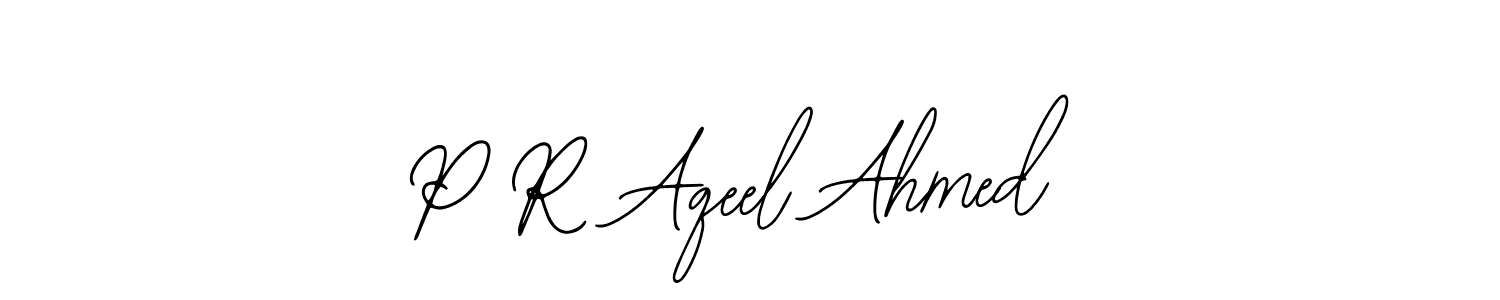 Make a beautiful signature design for name P R Aqeel Ahmed. Use this online signature maker to create a handwritten signature for free. P R Aqeel Ahmed signature style 12 images and pictures png